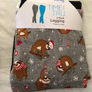 Ladies 3XL Christmas Soft Leggings Bundle of 2